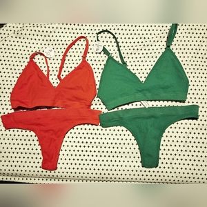 Bralette and thong set